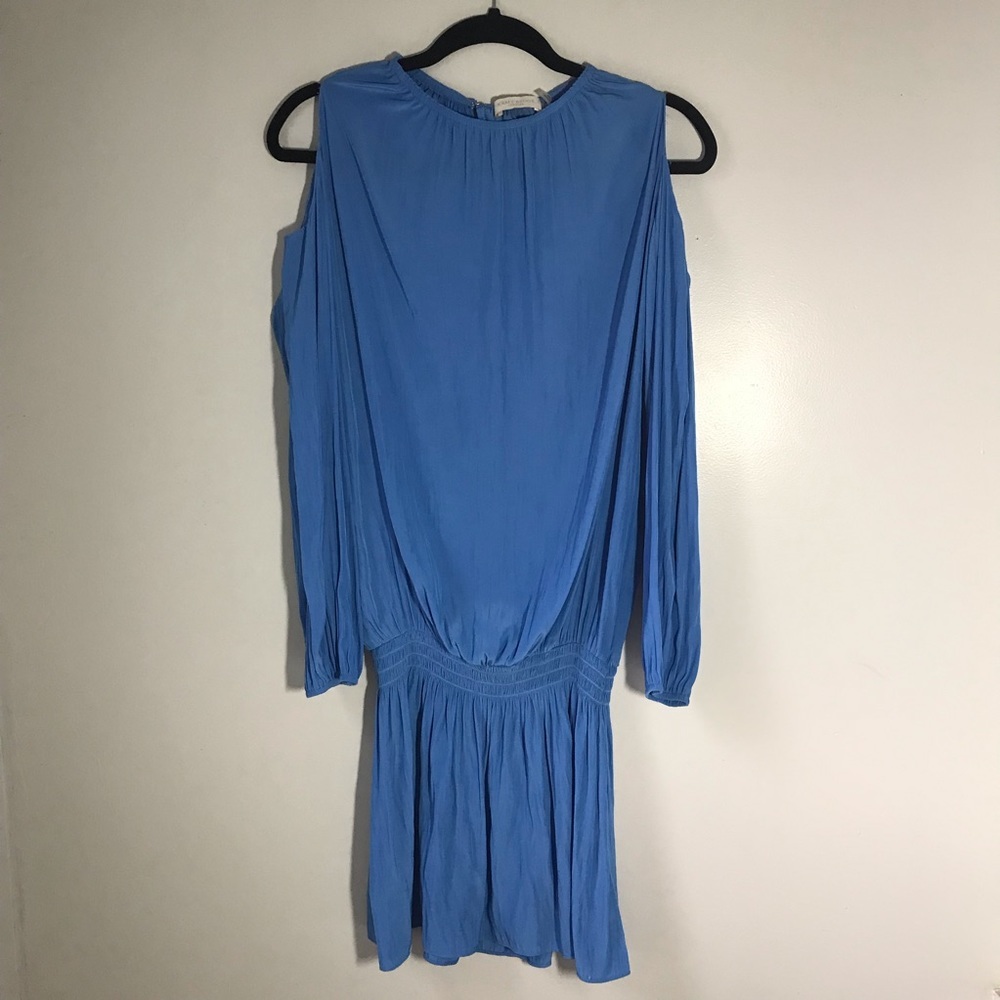 Ramy Brook Light Blue Long Sleeve Mini Dress